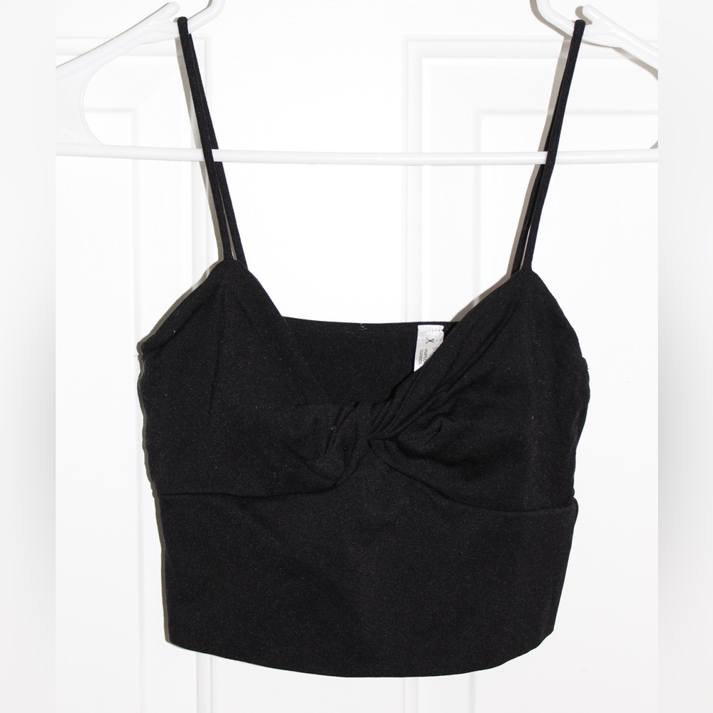 Black crop top